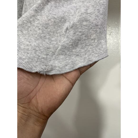 Skims Cotton Rib Long Sleeve Y2K Bella Henley Top XS Coquette Minimalist Lounge - Picture 9 of 15